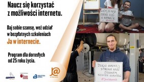 Cykl bezpłatnych szkoleń z zakresu kompetencji cyfrowych, w ramach projektu "Ja w Internecie".