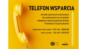 Telefon wsparcia Ośrodka Profilaktyki i Terapii Uzależnień