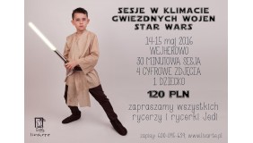 Niech moc będzie z Wami tej wiosny! Fotograficzny weekend z Gwiezdnymi Wojnami w Studio Livarte 14-15 maja 2016 roku