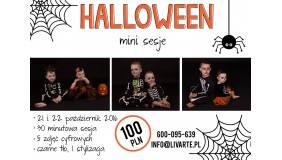 Postrasz z nami! Klimatyczne halloweenowe mini sesje - malowanie twarzy w cenie sesji!